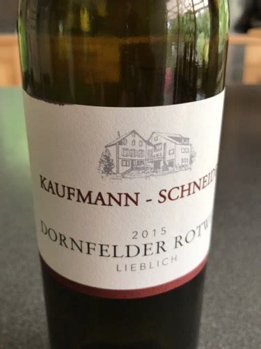 Kaufmann Schneider Dornfelder Lieblich Vivino Us