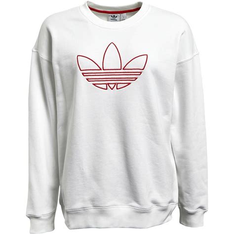 Buy Adidas Originals Womens Oversized Crew Sweatshirt White