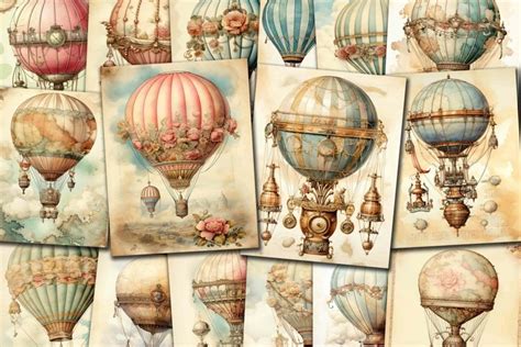Steampunk Hot Air Balloon Paper