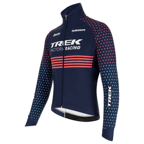 Santini Trek Factory Racing Cx Jacket Blue Bikeinn