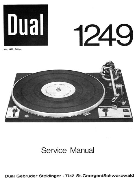 Dual 1249 Service Manual PDF | PDF