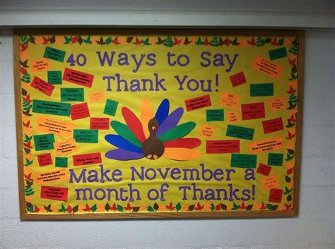 Multicultural November Bulletin Board Tells Who To Say Thanks In Many Languages Thanksgiving