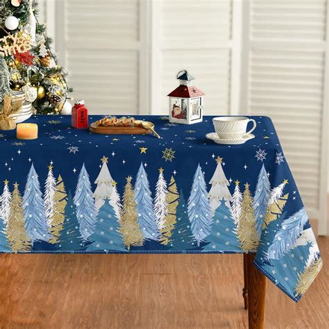 Amazon Horaldaily Christmas Tablecloth 60x60 Inch Square