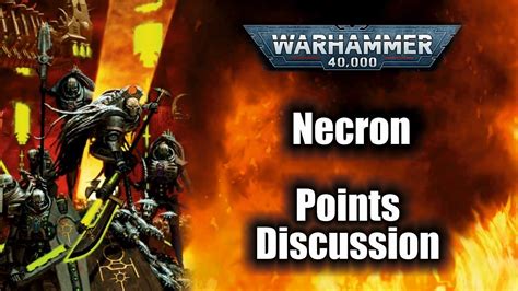 New Necrons Points Changes Youtube