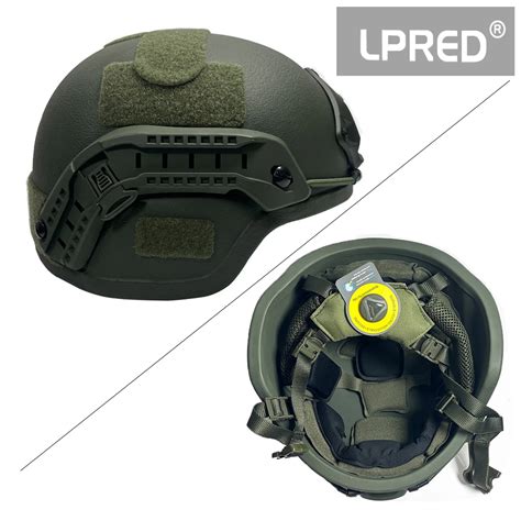 LPRED High Cut Capacete Bal Stico HDPE R Pido NIJ IIIA Capacete Prova