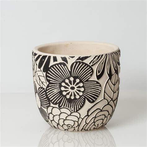 Embossed Planter 5 Pot Large Pot 3D Pot Patterned Pot Textured Pot