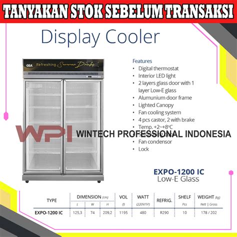 Jual Gea Expo Ic Display Cooler L Showcase Pintu