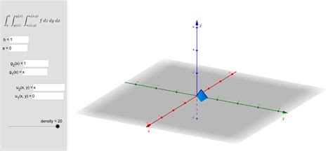 Triple Integral Visualizer Geogebra