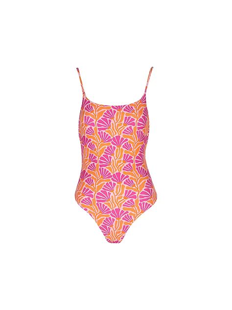 HOT STUFF Damen Badeanzug Basic Pink