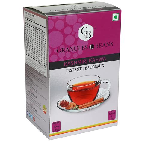 Buy Granules and Beans Kashmiri KAWA Instant Tea Premix - (10 ...