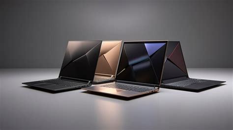 Premium Photo | A photo of a set of ultraslim laptop designs