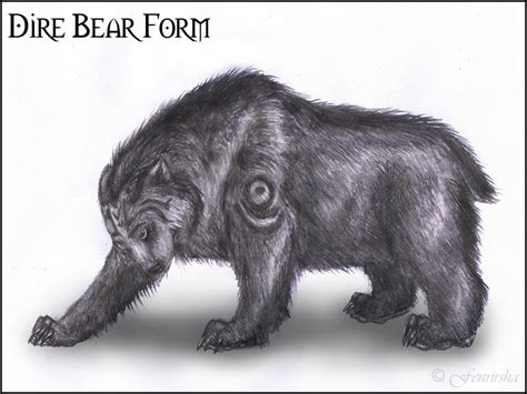 Dire Bear Form - Famale by Fenrirsha on DeviantArt