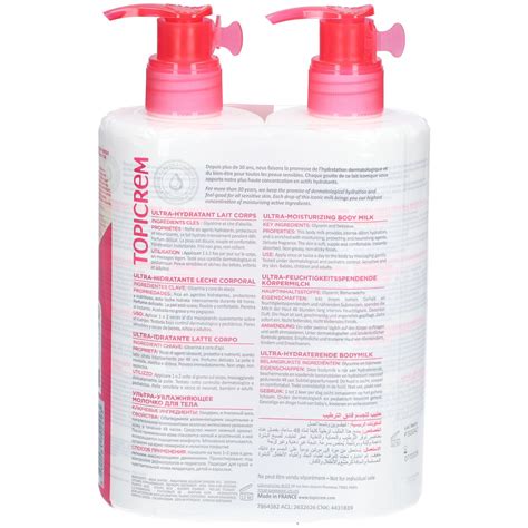 Topicrem Les Essentiels Lait Corps 2x500 Ml Redcare Pharmacie