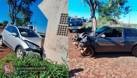 Colis O Frontal Na Pr Em S O Miguel Do Igua U Deixa Um Ferido