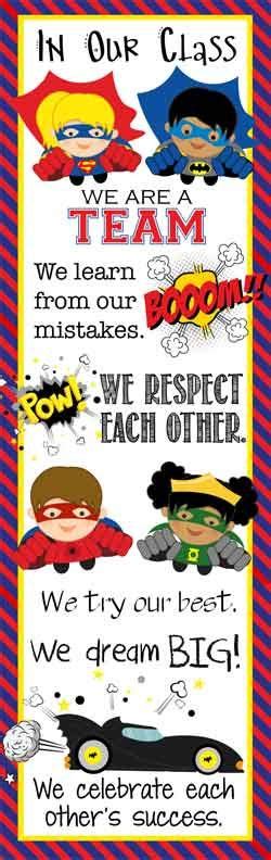 SUPER HERO - Classroom Decor : XLARGE BANNER - In Our Class | Superhero ...