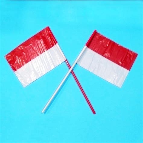 Jual Bendera Plastik Merah Putih Gagang Pcs Shopee Indonesia