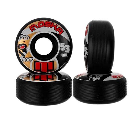 Roda Moska Rock 53D Preta 53mm Place Skate Shop