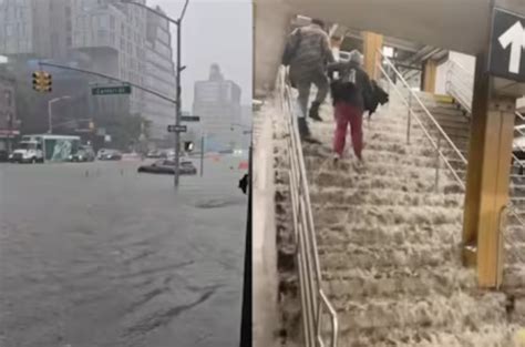 Nueva York En Estado De Emergencia Por Fuertes Lluvias E Inundaciones