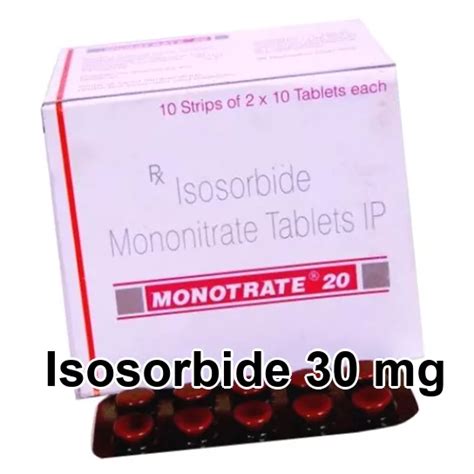 How To Identify Isosorbide Mononitrate Er 30 Mg Extended Release 66 Usd Isosorbide Mononitrate