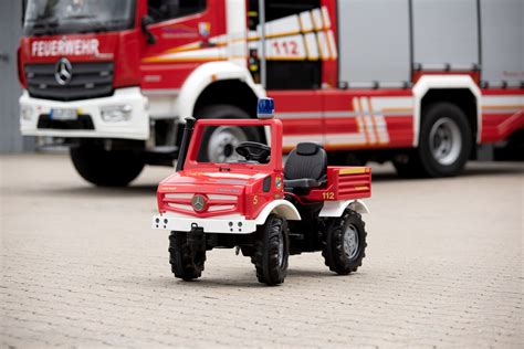 Rolly Toys Fire Unimog Feuerwehr Edition Mit Anh Nger Tretauto