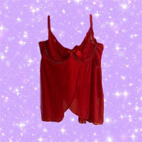 Red Lingerie Top I Absolutely Love This But I Depop