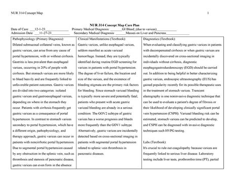 NUR 314 Concept Map 4 NUR 314 Concept Map 1 NUR 314 Concept Map Care