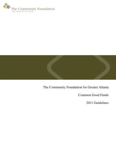 guidelines - The Community Foundation for Greater Atlanta