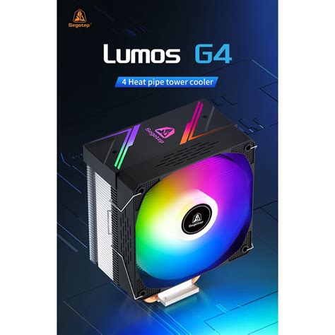 CPU AIR COOLER SEGOTEP LUMOS G4 ARGB SYNC 120MM 4 HEAT PIPE รบประกน