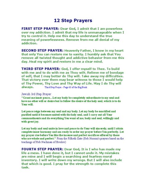 12 Step Prayers Forgiveness Prayer