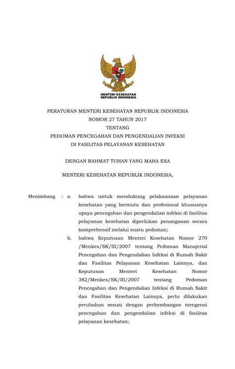 PDF PERATURAN MENTERI KESEHATAN REPUBLIK INDONESIA PEDOMAN