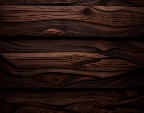 Premium AI Image | A wooden wall with a pattern of brown wood.