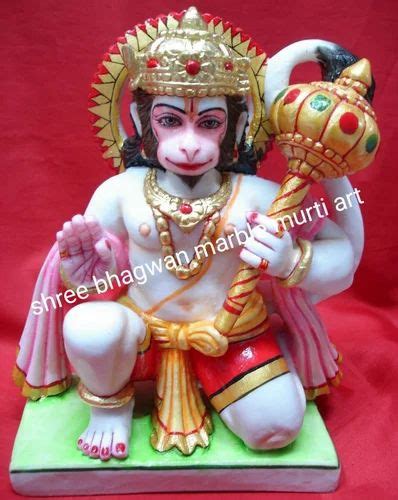 White Marble Hanuman Ji Statue Temple At Rs In Alwar Id