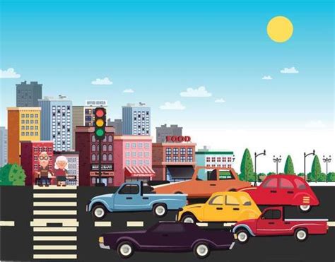 traffic vector art icons  graphics