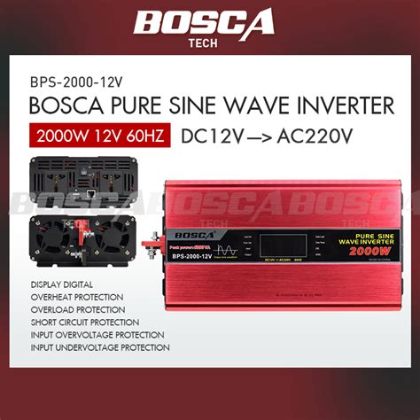 Bosca Pure Sine Wave Inverter Bps W W W W W V V