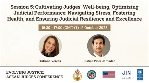 Evolving Justice Asean Judges Conference Session 5 On Judges Well