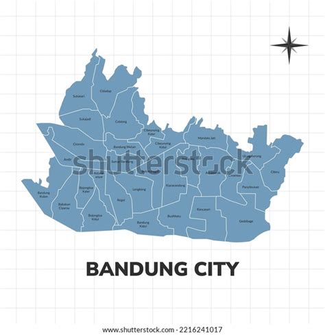 Bandung City Map Illustration Map Cities Stock Vector (Royalty Free) 2216241017 | Shutterstock