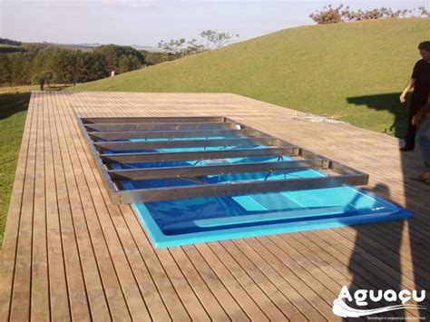 Instalação de Deck Retrátil para Piscina Esplanada Deck Retrátil