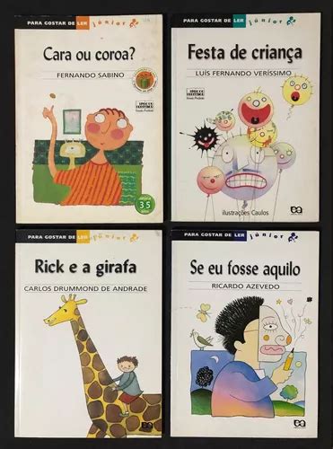 Para Gostar De Ler Júnior Vol 1 2 3 E 4 Coleção 4 Livros Mercadolivre