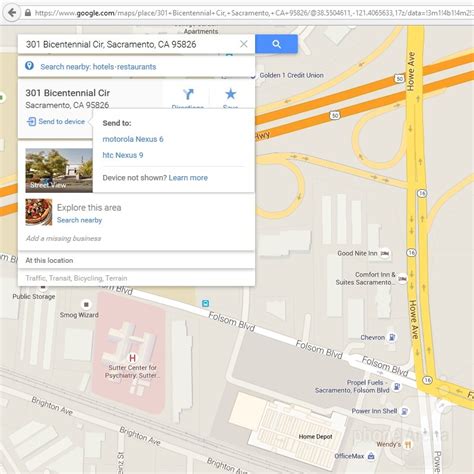 How To Send Google Maps Directions From Desktop To Android
