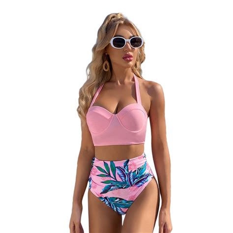 STRÓJ KĄPIELOWY BIKINI BOHO WYSOKI STAN ROZM L 13610184526 Allegro pl