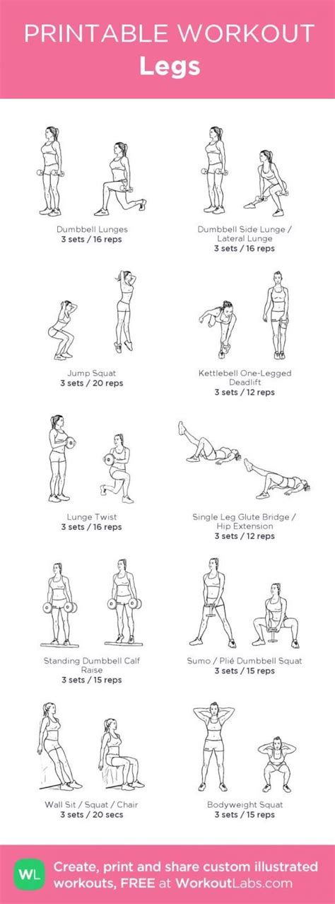 Gym Leg Day Free Workout By Workoutlabs Fit Artofit