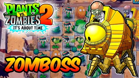 Plants Vs Zombies 2 Walkthrough Detonando Zomboss Egito Antigo