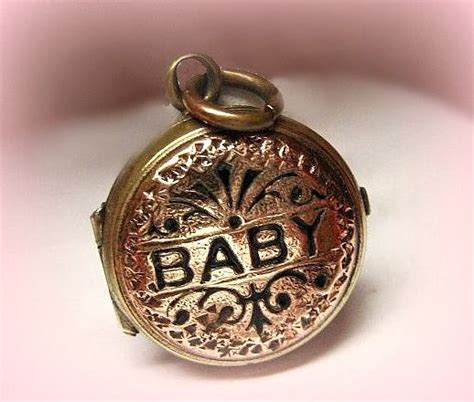 Antique Gold And Enamel Baby Locket Baby Jewelry Antique Locket