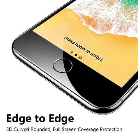 3d Curved Full Coverage Tempered Glass Screen Protector For Iphone 6s 6