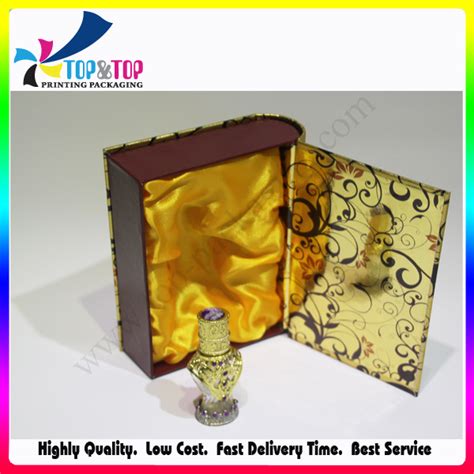 Handmade Golden Stamping Paper Cardboard Perfume Gift Box China Hot