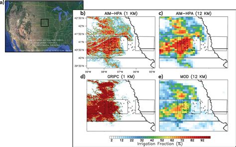 Panel (a) presents a map of the USA (Google Earth Pro, 2023) with a box... | Download Scientific ...