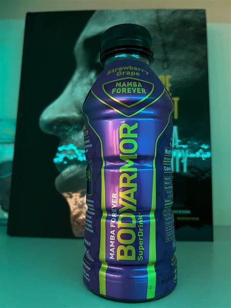 1 Kobe Bryant Body Armor Drink Mamba Forever Bottle Strawberry Grape