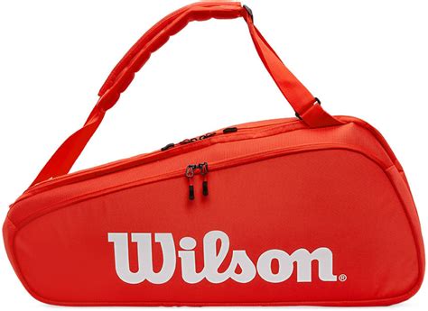 Wilson Red Super Tour 9-Pack Tennis Racket Bag Wilson