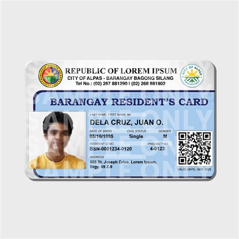 BARANGAY ID CARD TEMPLATE 3 – Competitive Card Solutions Phils Inc