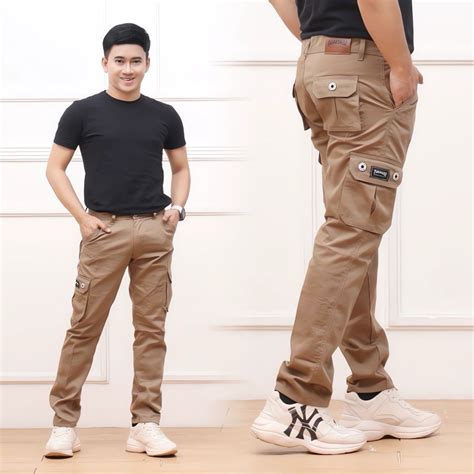 Jual CELANA CARGO PANJANG PRIA UKURAN 27 38 PREMIUM QUALITY SLIMFIT